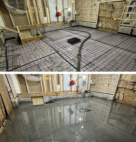 Dalle de garage par Excavation HEBR en Montérégie.