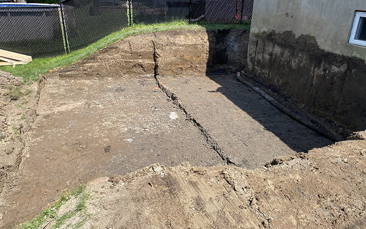 excavation Extension down