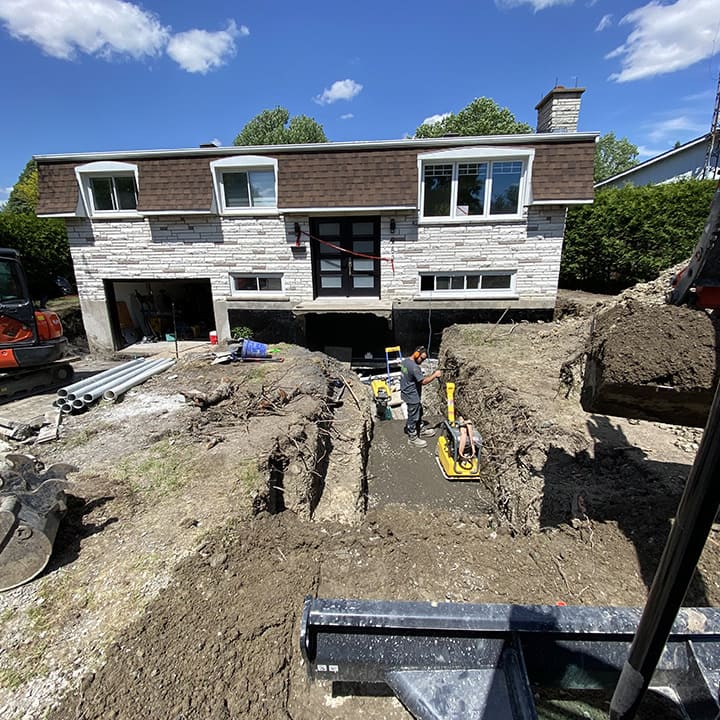 Excavation générale.