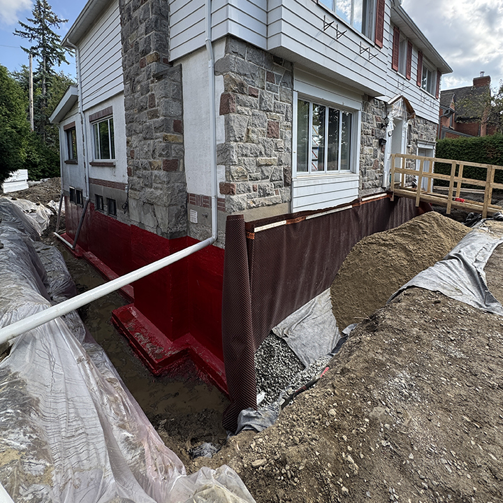 étanchéité fondation Rive-Sud