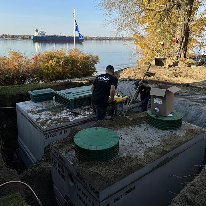 Coffrage excavation Rive-Sud