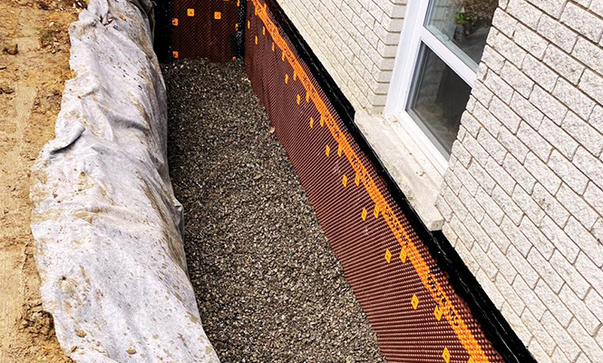 Foundation waterproofing in St-Lambert